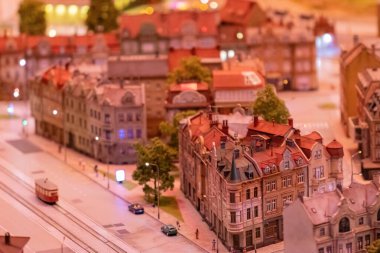 KYIV, UKRAINE - Jan. 8, 2023: Toy miniature landscapes. landscape layout. Toy world.