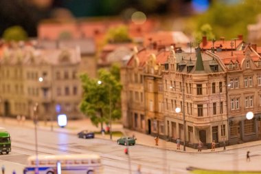 KYIV, UKRAINE - Jan. 8, 2023: Toy miniature landscapes. landscape layout. Toy world.