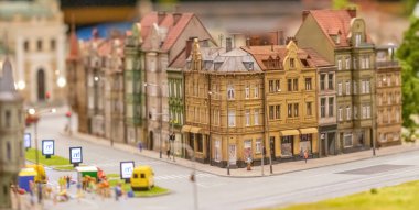 KYIV, UKRAINE - Jan. 8, 2023: Toy miniature landscapes. landscape layout. Toy world.
