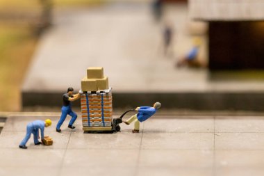 KYIV, UKRAINE - Jan. 8, 2023: Toy miniature landscapes. landscape layout. Toy world.