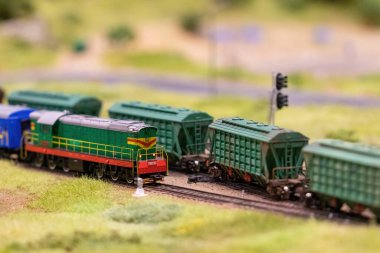 KYIV, UKRAINE - Jan. 8, 2023: Toy miniature landscapes. landscape layout. Toy world.