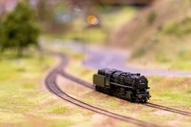 KYIV, UKRAINE - Jan. 8, 2023: Toy miniature landscapes. landscape layout. Toy world.