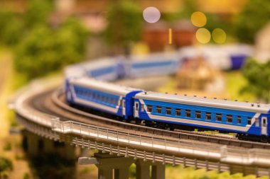 KYIV, UKRAINE - Jan. 8, 2023: Toy miniature landscapes. landscape layout. Toy world.
