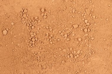 cocoa powder. Texture of cocoa powder.