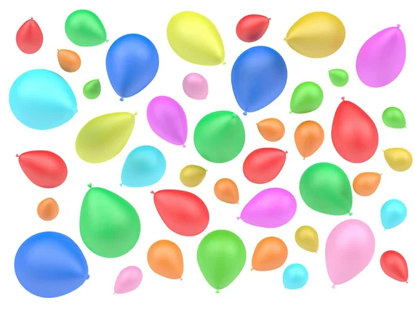 色彩斑斓的气球 矢量说明 — 图库照片