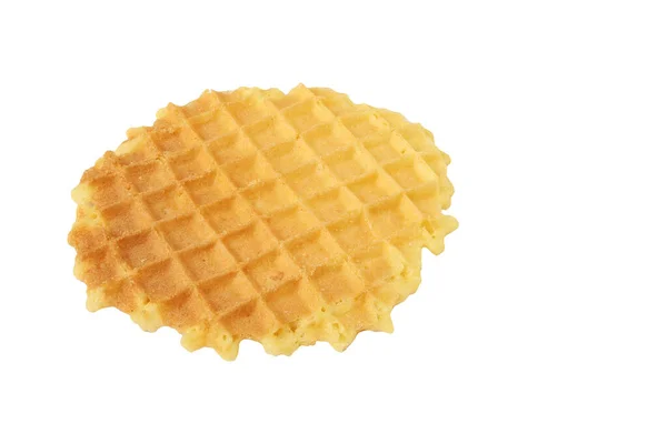 Waffle Elszigetelt Fehér — Stock Fotó