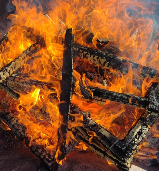 暖炉の火 — ストック写真