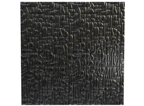 3D render of a decorative panel. Decorative panel on a light background. 3D render.