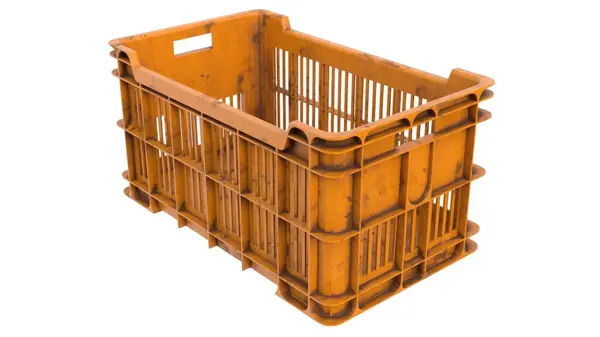 beyaz zemin üzerinde boş ahşap sandık