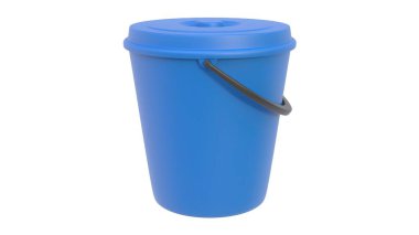 Beyaz üzerine izole edilmiş plastik tek kullanımlık termos çay ve içecek.