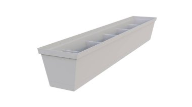 Beyaz arka plan üzerinde izole boş beyaz kutu