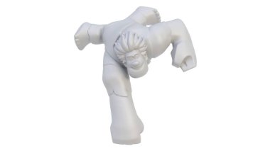 KYIV, UKRAINE - 4 Temmuz 2025: 3D hafif arkaplanda Ralph çizgi film karakteri canlandırması. 3 Boyutlu Hazırlama.