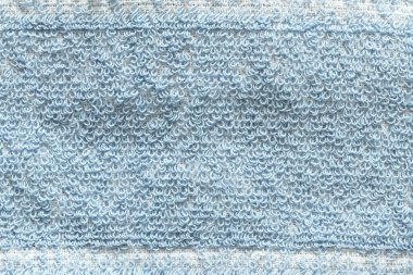 Örgü mavi arka plan. Örgü süveter deseni