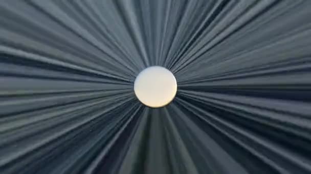 Abstract Dynamische Achtergrond Van Bewegende Lijnen Met Groothoek Effect Draaiende — Stockvideo