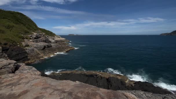 Cabo Frio Río Janeiro Brasil Vista Panorámica Desde Arriba Praia — Vídeos de Stock