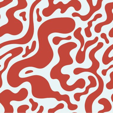 Soyut Kırmızı Kusursuz Desen / Soyut Kırmızı Kusursuz Desen