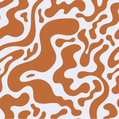 Soyut Koyu Turuncu Kusursuz Desen / Soyut Koyu Turuncu Şekil