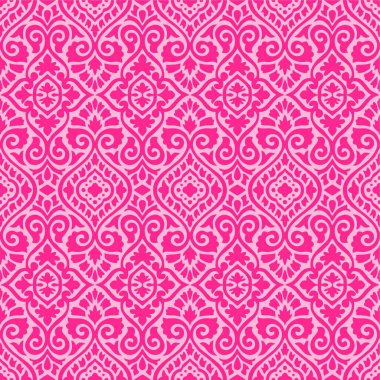 Pembe çiçekli, dikişsiz desen. Pembe, çiçekli, dikişsiz desen.