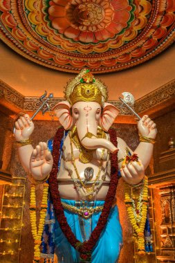  Indian Lord Ganeshji Maharaj Celebration Background clipart