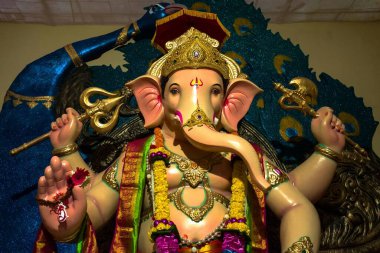  Hindistan Lordu Ganeshji Maharaj Kutlama Arkaplanı