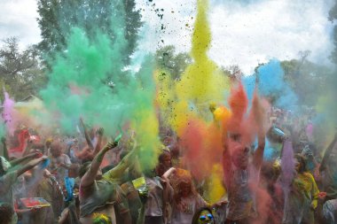 Holi Festivali Duvar Kağıdı Kutlaması 