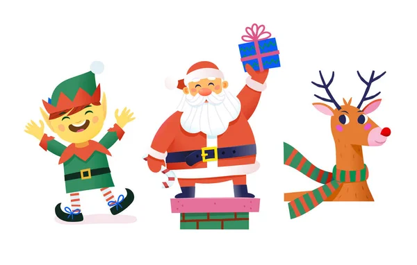 Noel Kış Tatilleri Için Davetiye Posterleri Tebrik Kartları Oluşturmak Için — Stok Vektör