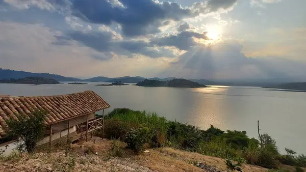 stock image Wonderful and very beautiful pictures of landscapes and mud houses in several regions and villages in Rwanda