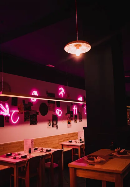 Papel Pintado Restaurante Japonés Asiático Con Buena Luz Para Disfrutar — Foto de Stock