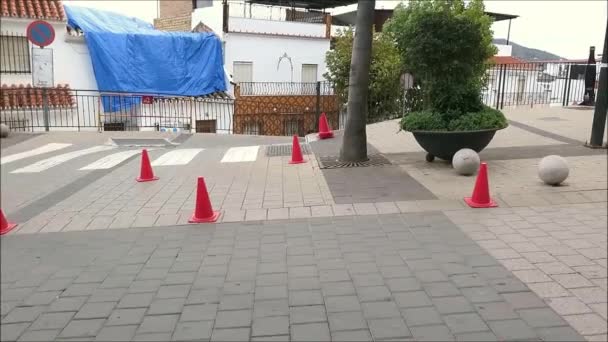 Préparation Tôt Matin Pour Journée Sportive Village Alora Espagne Octobre — Video