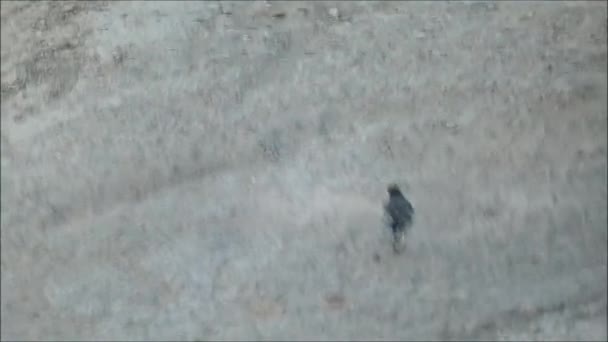 Гойдалка Від Пирога Пиловий Вальдшпіль Біжить Андалусії Зимовим Сонцем — стокове відео