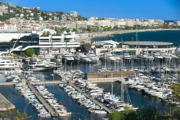 Cannes Porto Cidade Dia Ensolarado Cannes Setembro 2022 — Fotografia de Stock