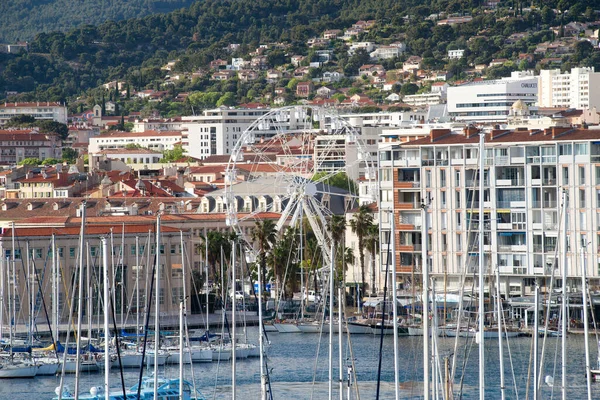 Toulon Francia 2023 Veleros Toulon Harbor Tarde Primavera — Foto de Stock