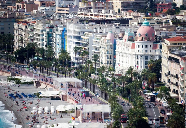니스에 있는네그 레스코 그리고 Promenade Des Anglais — 스톡 사진