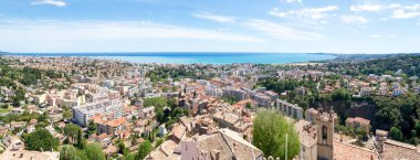 Cagnes sur mer, large panorama clipart