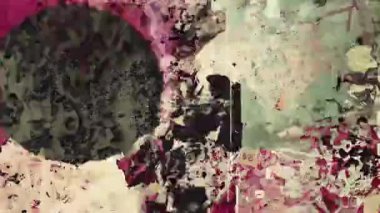 Animasyon Grunge Doku Örtüsü Arkaplan, Eski Film, Analog Lo-Fi etkisi