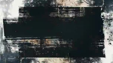 Animasyon Grunge Doku Örtüsü Arkaplan, Boyama ve Fırça Vuruşları Yarıton Efekti, Analog El Yapımı Eski Film Dokusu