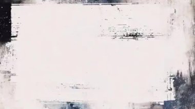 Animasyon Grunge Doku Örtüsü Arkaplan, Boyama ve Fırça Vuruşları Yarıton Efekti, Analog El Yapımı Eski Film Dokusu