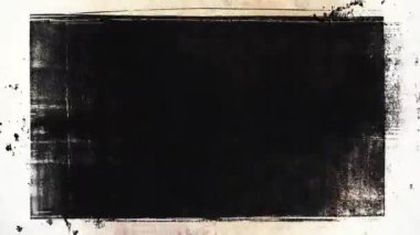 Animasyon Grunge Doku Örtüsü Arkaplan, Boyama ve Fırça Vuruşları Yarıton Efekti, Analog El Yapımı Eski Film Dokusu