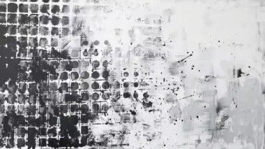 Animasyon Grunge Doku Örtüsü Arkaplan, Boyama ve Fırça Vuruşları Yarıton Efekti, Analog El Yapımı Eski Film Dokusu