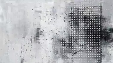 Animasyon Grunge Doku Örtüsü Arkaplan, Boyama ve Fırça Vuruşları Yarıton Efekti, Analog El Yapımı Eski Film Dokusu