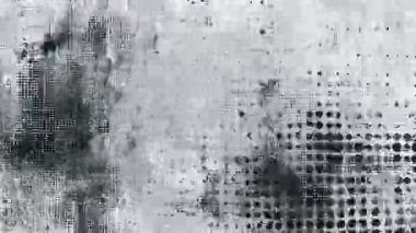 Animasyon Grunge Doku Örtüsü Arkaplan, Boyama ve Fırça Vuruşları Yarıton Efekti, Analog El Yapımı Eski Film Dokusu