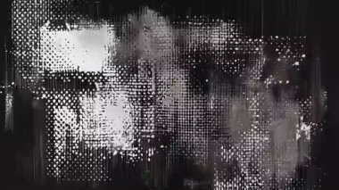 Animasyon Grunge Doku Örtüsü Arkaplan, Boyama ve Fırça Vuruşları Yarıton Efekti, Analog El Yapımı Eski Film Dokusu