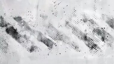 Animasyon Grunge Doku Örtüsü Arkaplan, Boyama ve Fırça Vuruşları Yarıton Efekti, Analog El Yapımı Eski Film Dokusu