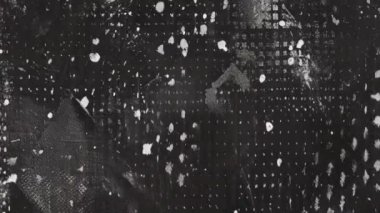 Animasyon Grunge Doku Örtüsü Arkaplan, Boyama ve Fırça Vuruşları Yarıton Efekti, Analog El Yapımı Eski Film Dokusu