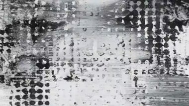 Animasyon Grunge Doku Örtüsü Arkaplan, Boyama ve Fırça Vuruşları Yarıton Efekti, Analog El Yapımı Eski Film Dokusu
