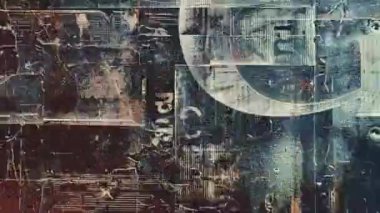 4k Döngülü Soyut Grunge Doku Örtüsü