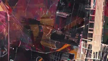 4k Döngülü Soyut Grunge Doku Örtüsü