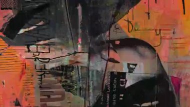 4k Döngülü Soyut Grunge Doku Örtüsü