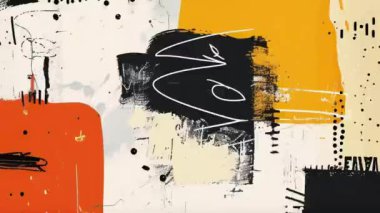 4k Döngülü Soyut Grunge Doku Örtüsü