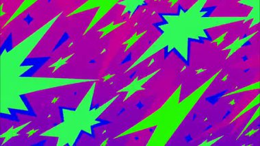 2d çizgi film animasyonlu çizgi roman tarzı düz döngü soyut arka plan canlı renkler, dinamik patlamalar aksiyon sahneleri, hareket grafikleri ve eğlenceli çizgi film tanıtımları için mükemmel..